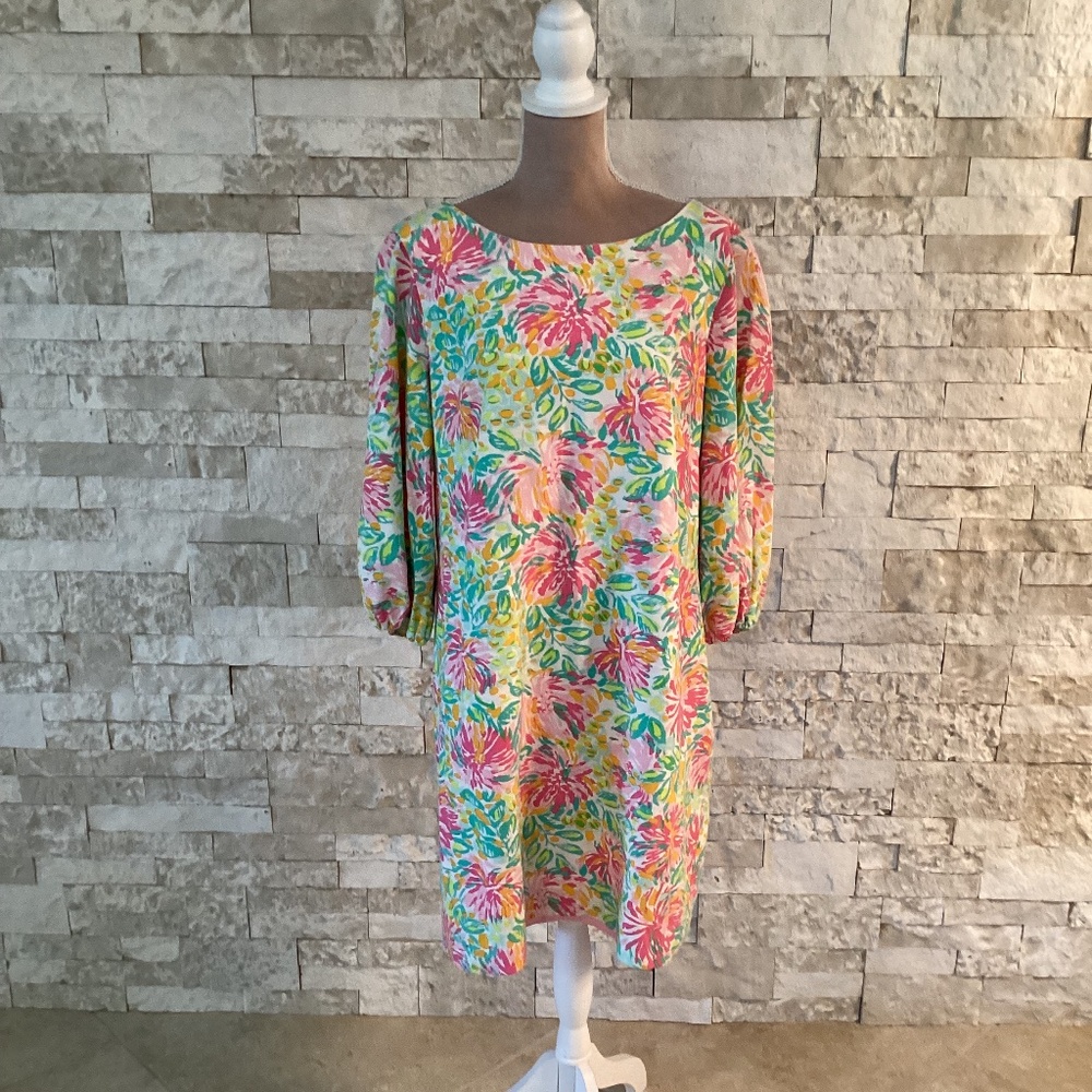 Lilly Pulitzer Little Lilet Cindy Silk-Blend Floral Dress